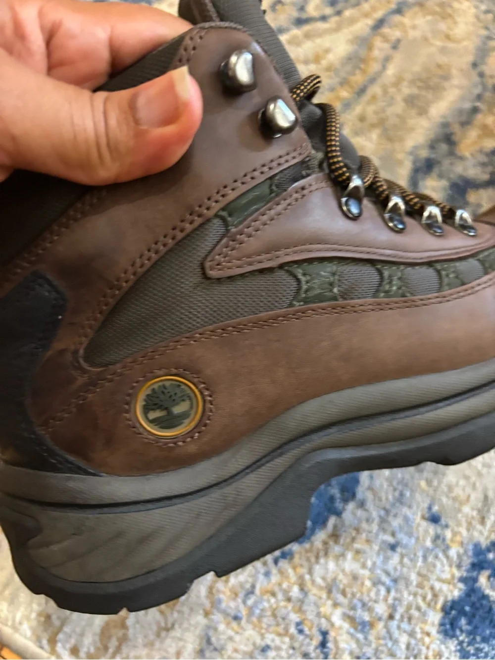 Timberland Brown Leather Hiking Boots - Men's Durable Trail Footwear